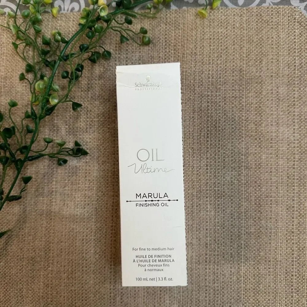 Schwarzkopf OIL ULTIME Marula Finishing Oil fine -medium hair 3.3 fl oz/100mLNEW